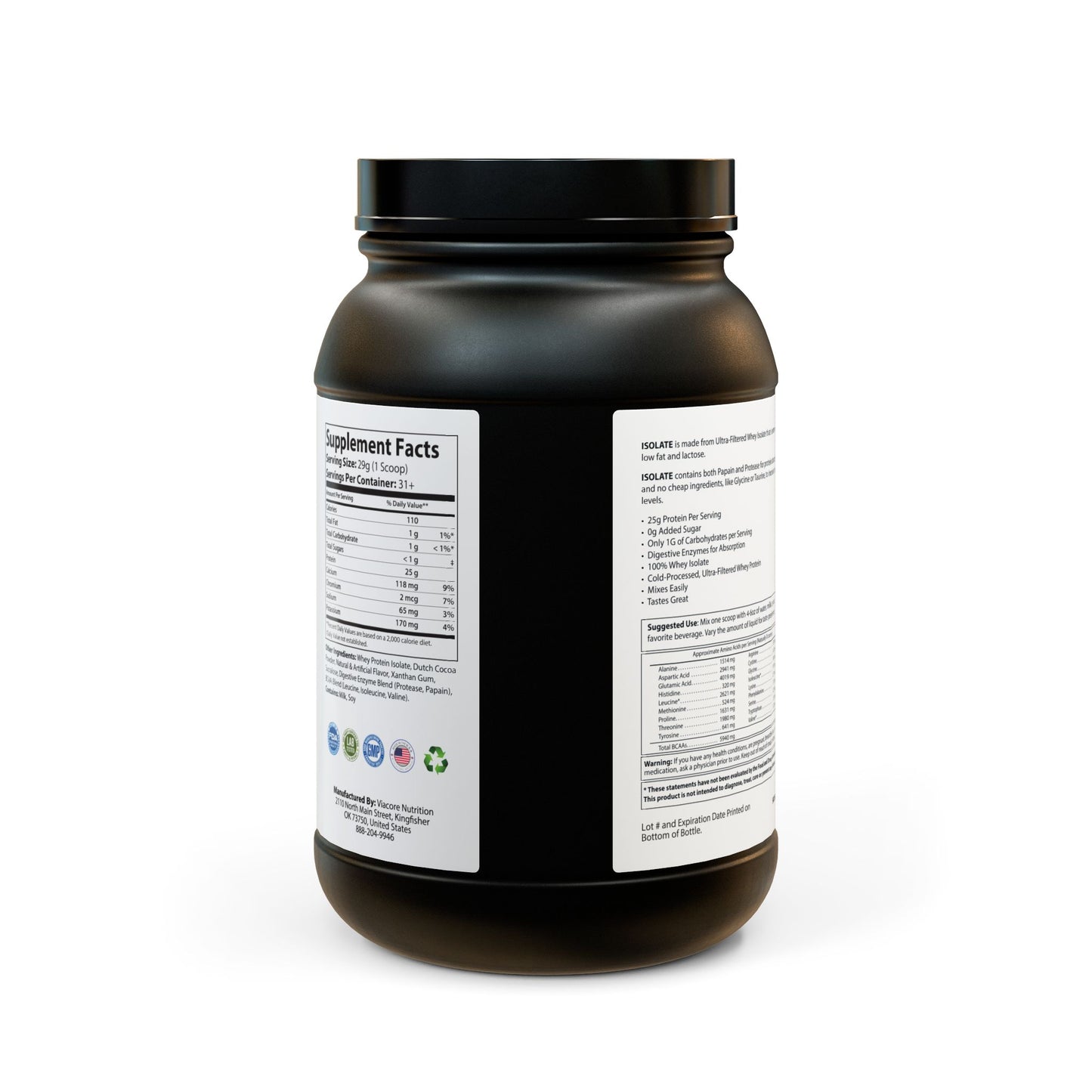 Be Fitness - Whey Isolate Protein Supplement (907g, 2lb)