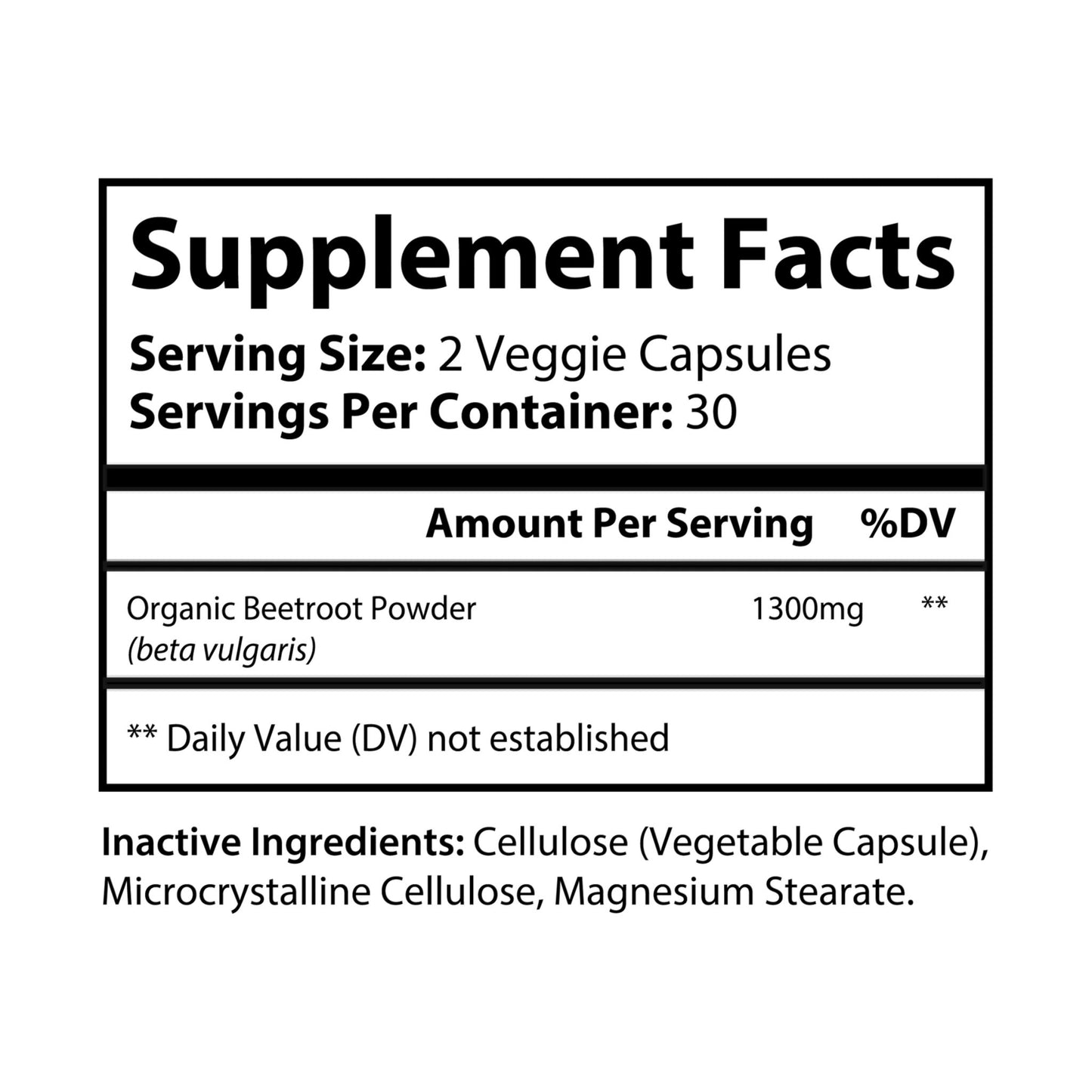 Be your Health - Beetroot Supplement (60 Capsules)