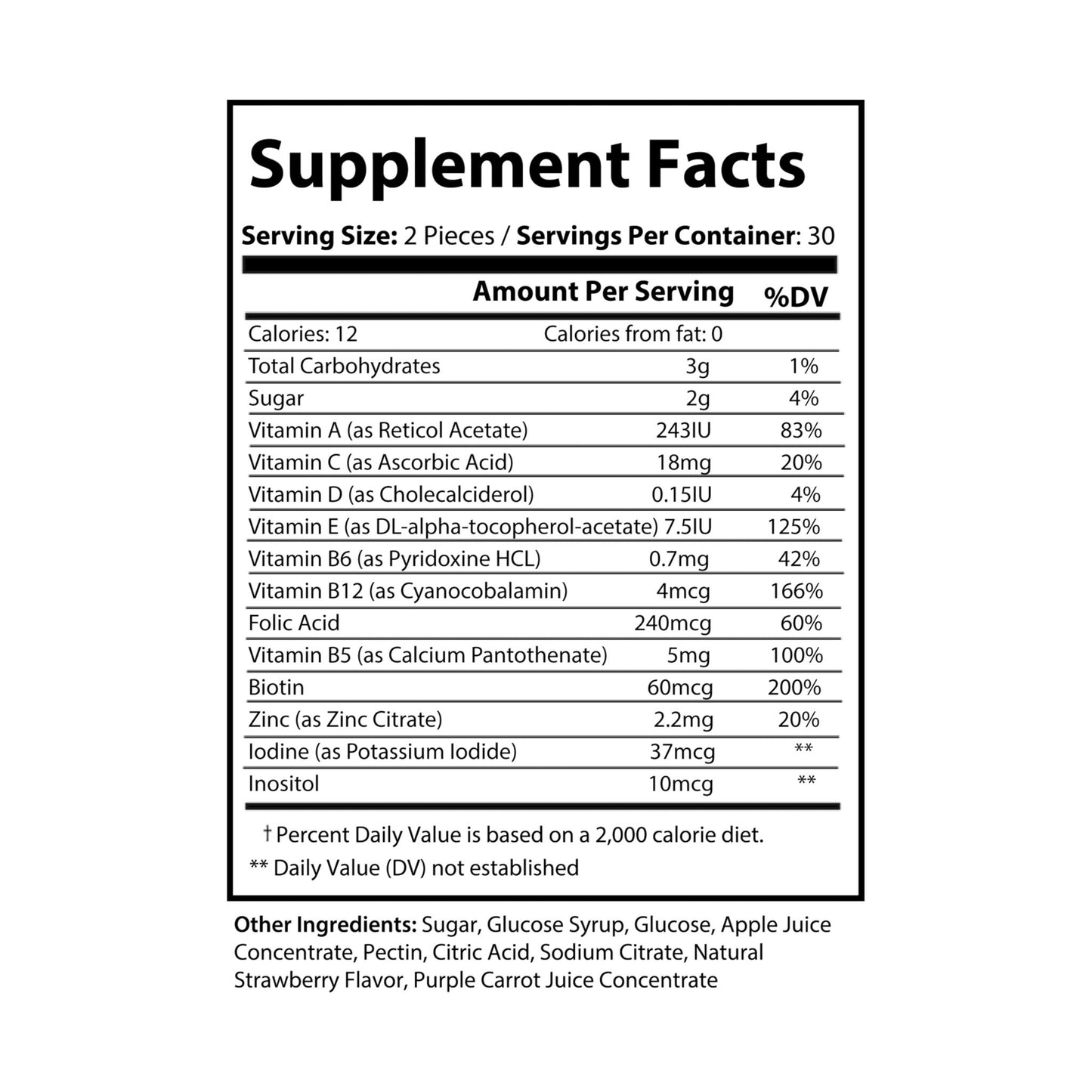 Be Your Health - Multivitamin Gummies for Adults (60 Gummies)