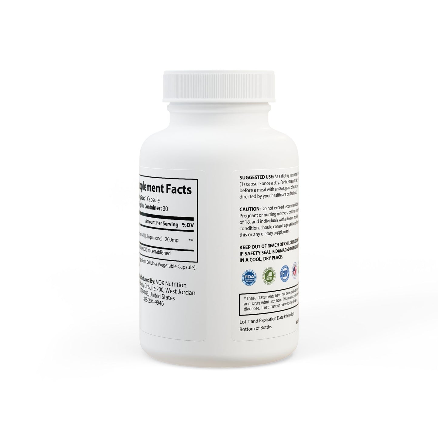 Be your healthy - CoQ10 (Ubiquinone) Supplement (30 Capsules)