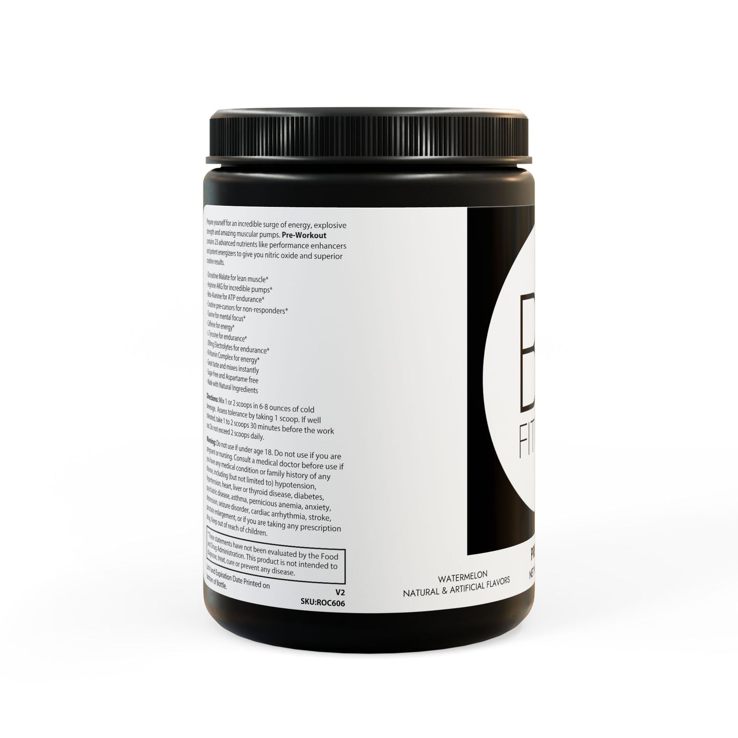Be Fitness Pre-Workout Supplement, Watermelon (300g, 10.58oz)